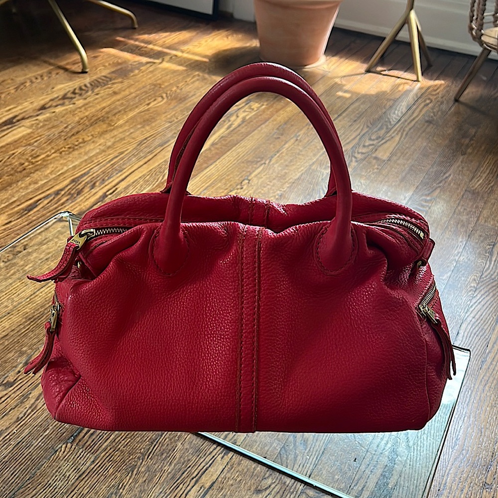 Red Leather Bag- Fossil
